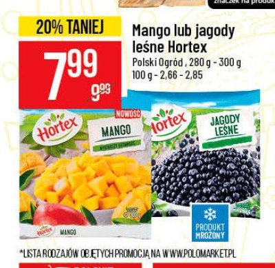 Jagody leśne Hortex promocja