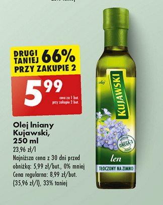 Olej len Kujawski kruszwica promocja w Biedronka