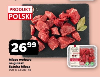 Mięso wołowe na gulasz promocja w Netto