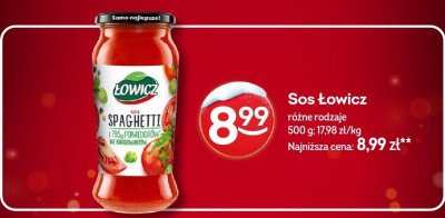 Sos Łowicz Spaghetti różne rodzaje promocja w Żabka