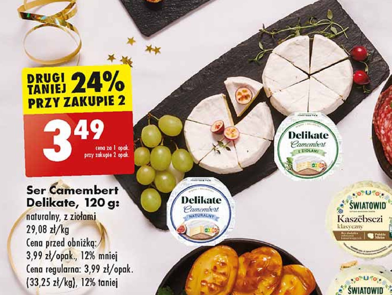 Ser camembert naturalny Delikate promocja