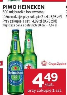 Piwo Heineken promocja w Stokrotka