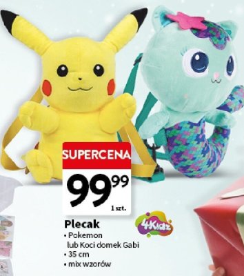 Plecak Pokemon 35 cm, mix wzorów promocja w Intermarche
