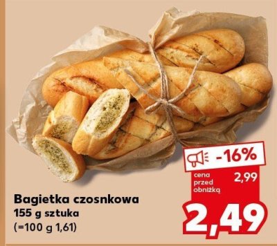 Bagietka czosnkowa promocja w Kaufland