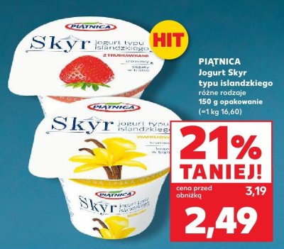Jogurt Skyr typu islandzkiego różne rodzaje promocja w Kaufland