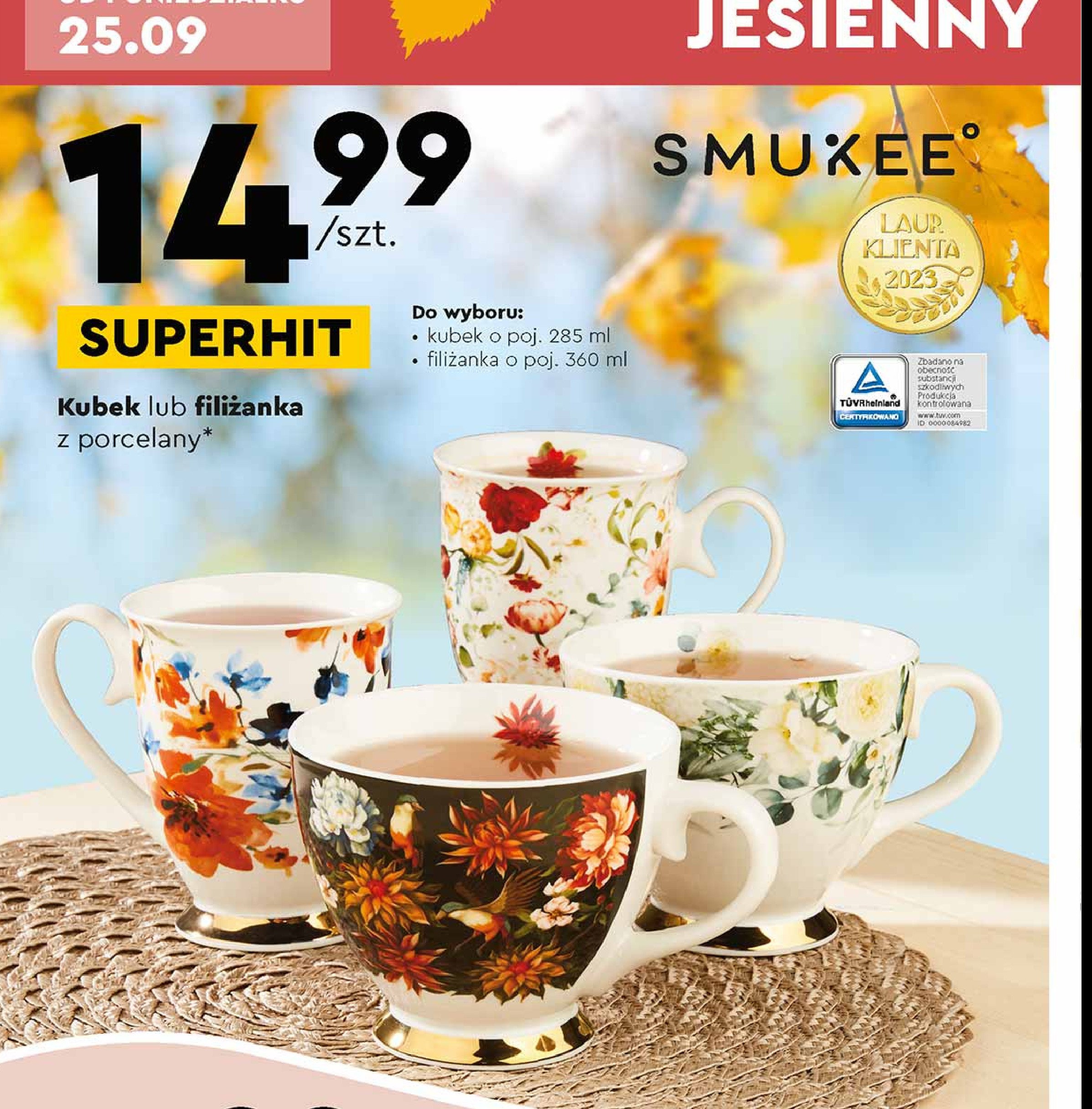 Kubek 285 ml Smukee promocja
