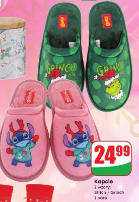 Kapcie Grinch promocja w Dino
