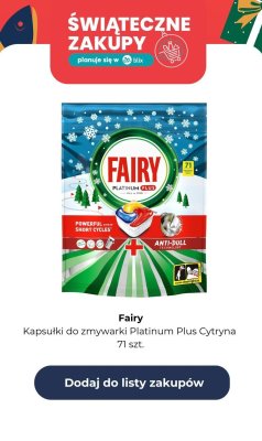 Kapsułki do zmywarki Platinum Plus Cytryna 71 szt. promocja w Auchan
