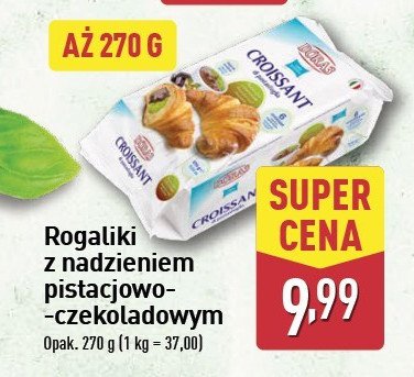 Rogaliki z nadzieniem pistacjowo-czekoladowym ANTONELLI promocja w Aldi