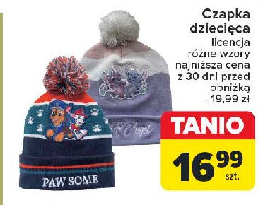 Czapka dziecięca zimowa promocja