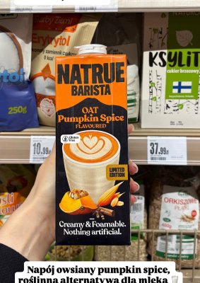 Napój owsiany Pumpkin Spice Natrue Barista promocja w Intermarche