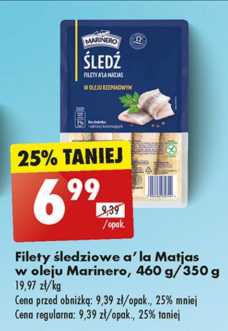 Filety śledziowe a'la matjas w oleju Marinero promocja