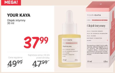 Olejek intymny Your Kaya promocja w Rossmann