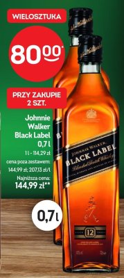 Whisky Johnnie Walker Black Label 0,7l promocja w Żabka