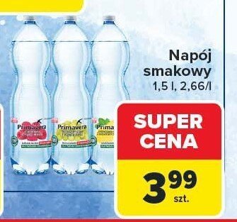 Napój smakowy 1,5l Primavera promocja w Carrefour