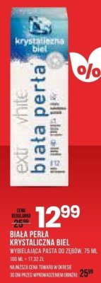 Pasta BIAŁA PERŁA promocja w Drogerie Natura