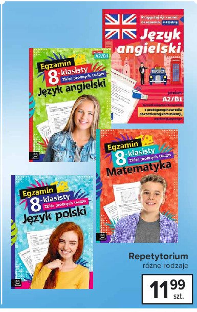 Język angielski przygotuj się z nami do egzaminu 8-klasisty - poziom a2/b1 promocja