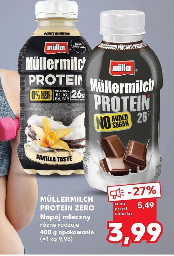 Napój mleczny czekoladowy Muller mullermilch protein promocja