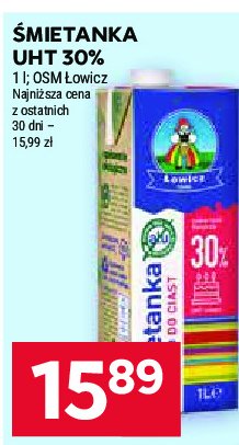 艢mietanka uht 30 % 艁owicz 1906 艂owicka promocja
