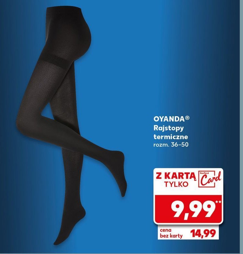 Rajstopy termiczne 36-50 Oyanda promocja w Kaufland