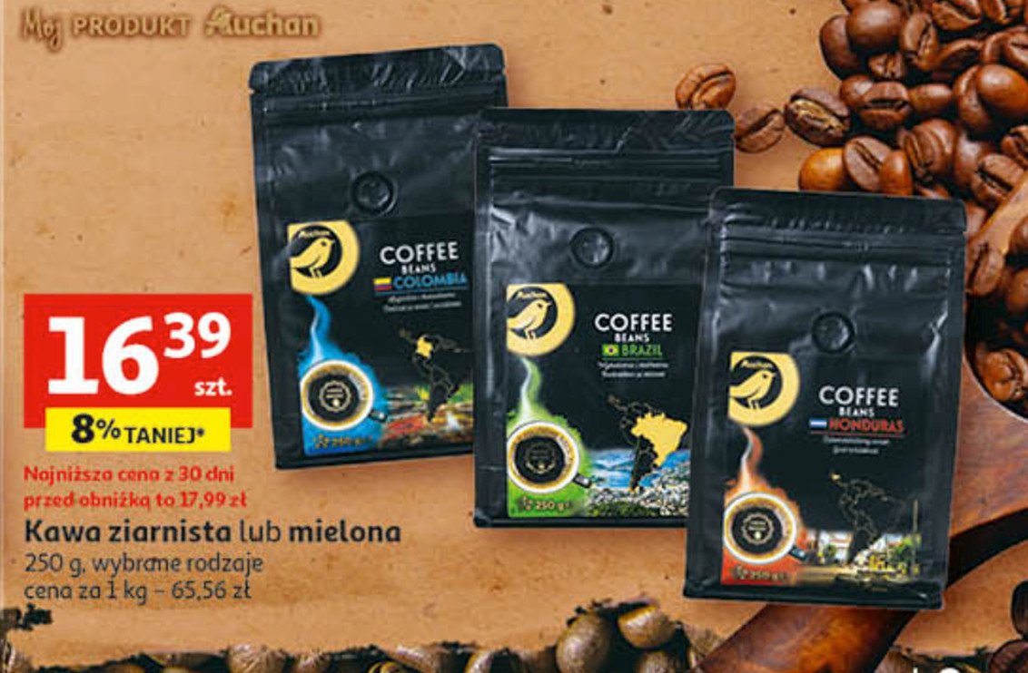 Kawa colombia 100% arabica Auchan promocja