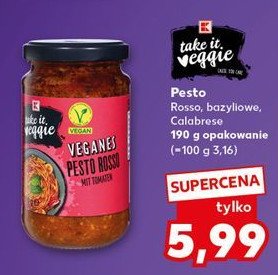 Pesto rosso K-take it veggie promocja