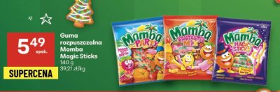 Guma rozpuszczalna Mamba Magic Sticks promocja w Delikatesy Centrum
