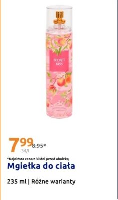 Mgiełka do ciała Secret Kiss różne warianty promocja w Action