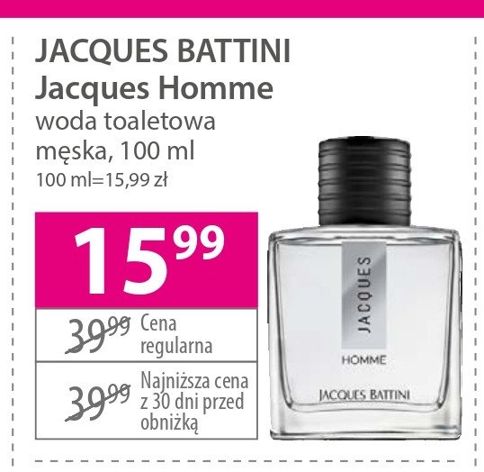 Woda toaletowa Jacques battini homme promocja