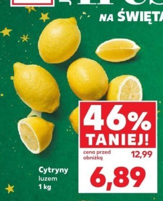 Cytryny luzem 1 kg promocja w Kaufland