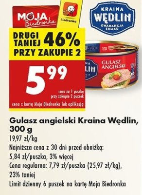 Gulasz angielski Kraina w臋dlin promocja