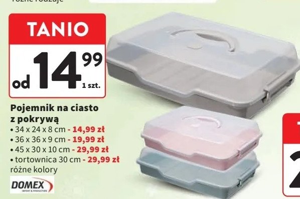 Pojemnik na ciasto 30 cm Domex promocja