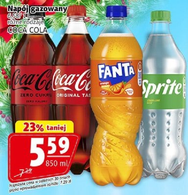 Napój gazowany Sprite 850 ml promocja w Prim Market