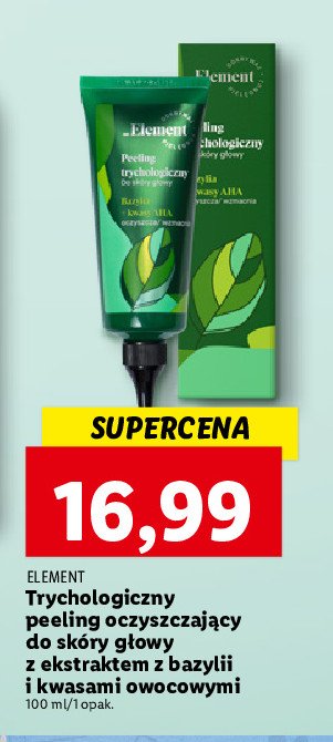 Peeling do sk贸ry g艂owy z bazyli膮 _element (elfa pharm) promocja