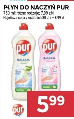 Płyn do naczyń Pur promocja w Stokrotka