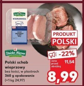 Schab wieprzowy plastry qafp Stoisko mięsne promocja