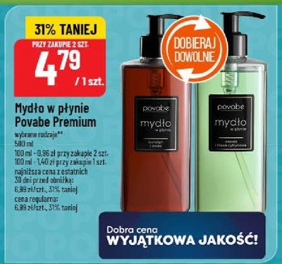Mydło w płynie Povabe Premium promocja w POLOmarket
