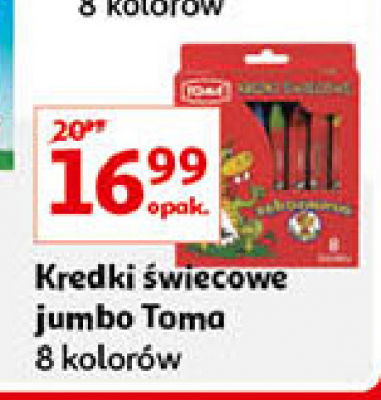 Kredki 艣wiecowe z臋bozaurus Toma (pi艣mieniczy) promocja