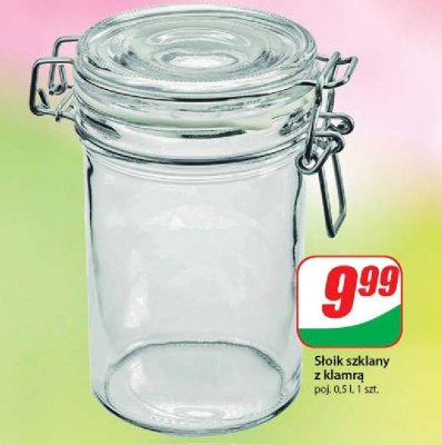 S艂oik szklany z klamr膮 0.5 l promocja