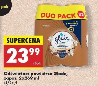 Zapas drzewo sanda艂owe z bali i ja艣min Glade by brise automatic spray promocja