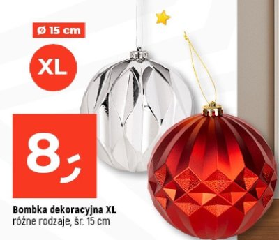 Bombka dekoracyjna XL różne rodzaje, śr. 15 cm promocja w Dealz