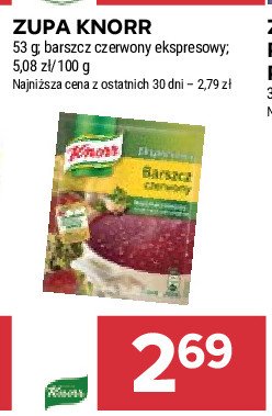 Barszcz czerwony ekspresowy Knorr promocja
