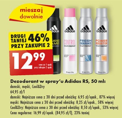 Dezodorant Adidas men pure game Adidas cosmetics promocja