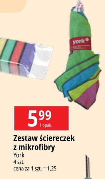 Ściereczki z mikrofibry York promocja