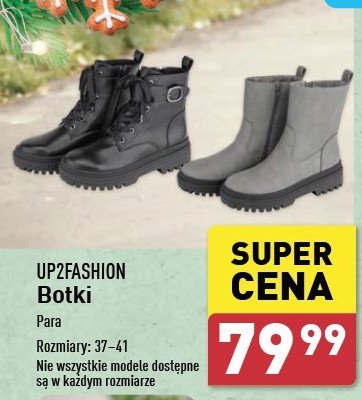 Botki damskie 37-41 Up2fashion promocja w Aldi