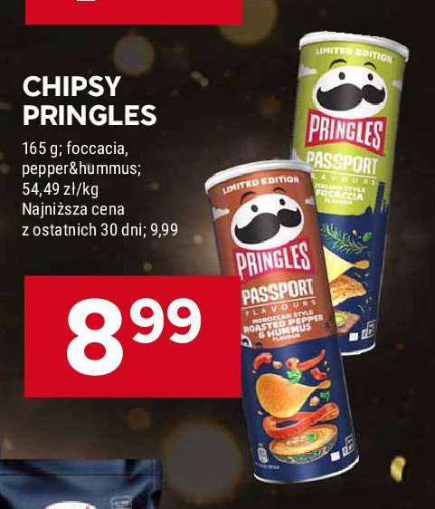 Chipsy italian style pocaccia Pringles passport flavours promocja