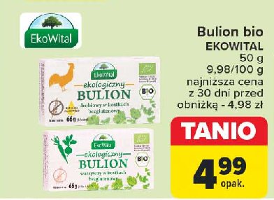 Bulion warzywny w kostkach bezglutenowy Ekowital promocja