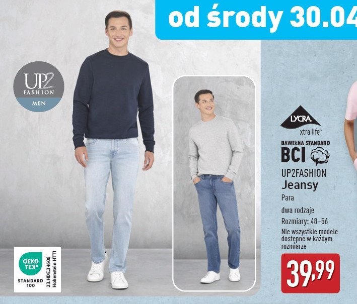 Jeansy m臋skie 48-56 Up2fashion promocja