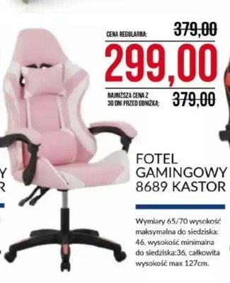 Fotel gamingowy KASTOR 8689 Abra Meble promocja