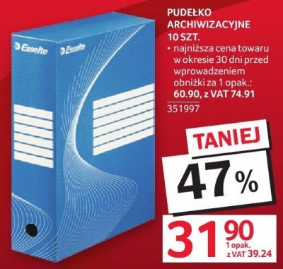 Pudełko archiwizacyjne 10 szt. promocja w Selgros